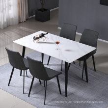 Modern Luxury Home Furniture Sintered Stone Dining Chair Dining Table Set